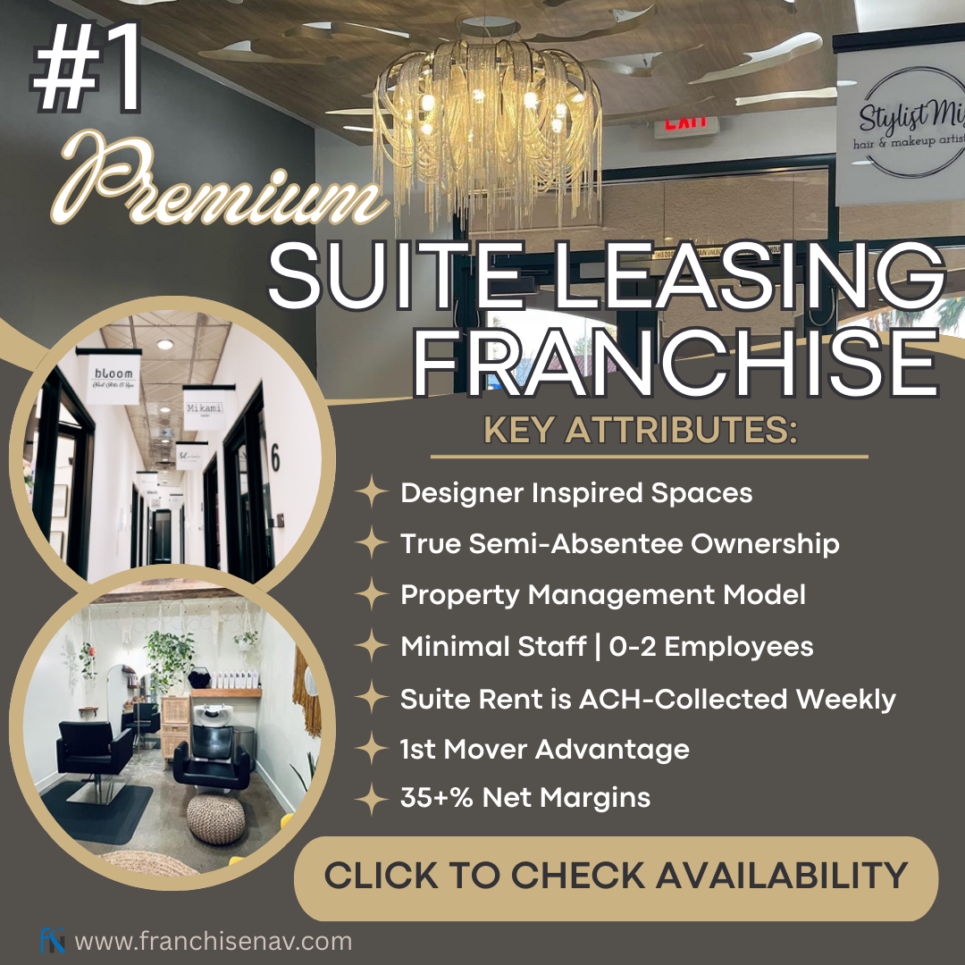 Premium suite leasing franchise advertisement