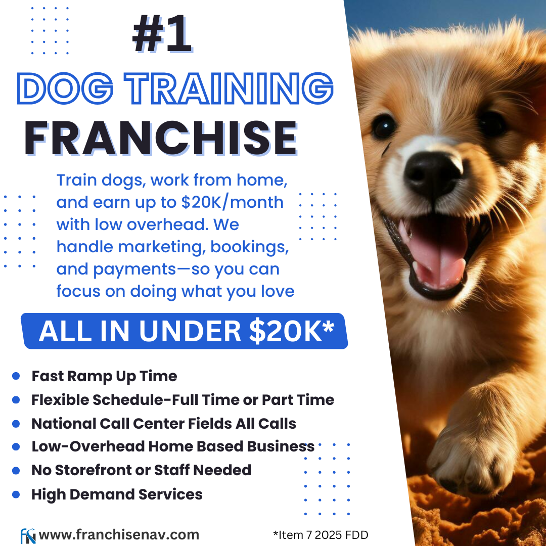 Dog training franchise opportunity advertisement